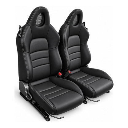 JDMuscle [00-05 S2000] OEM+ Custom Seats (JDM-S2K-SEAT#BSBSB)