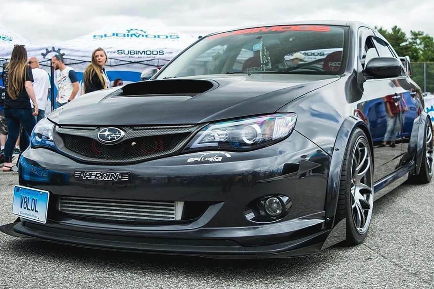 Aeroflow Dynamics 2008-2014 Subaru Wrx/Sti  Front Splitter V2