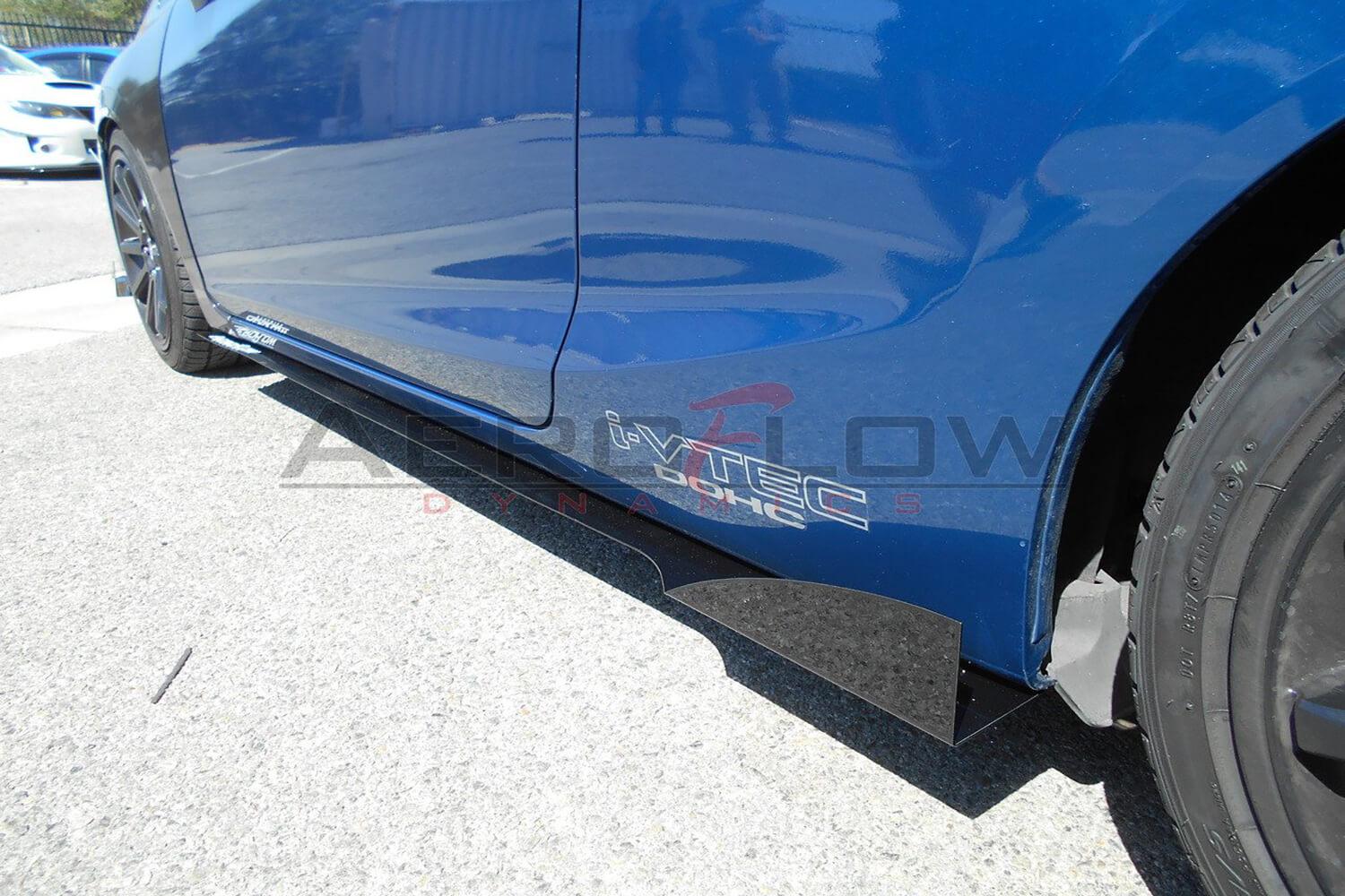 Extensión de faldón lateral Aeroflow Dynamics V2 (Honda Civic Si Coupé 2012-2015)