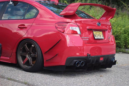 Canards de parachoques trasero Aeroflow Dynamics V1 (Subaru WRX/STI 2015-2021)
