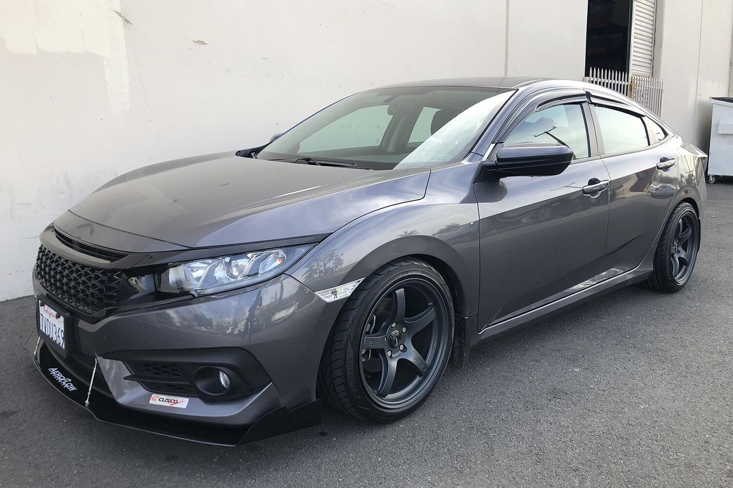 Aeroflow Dynamics Splitter V3 (2016-2019 Honda Civic Sedan)