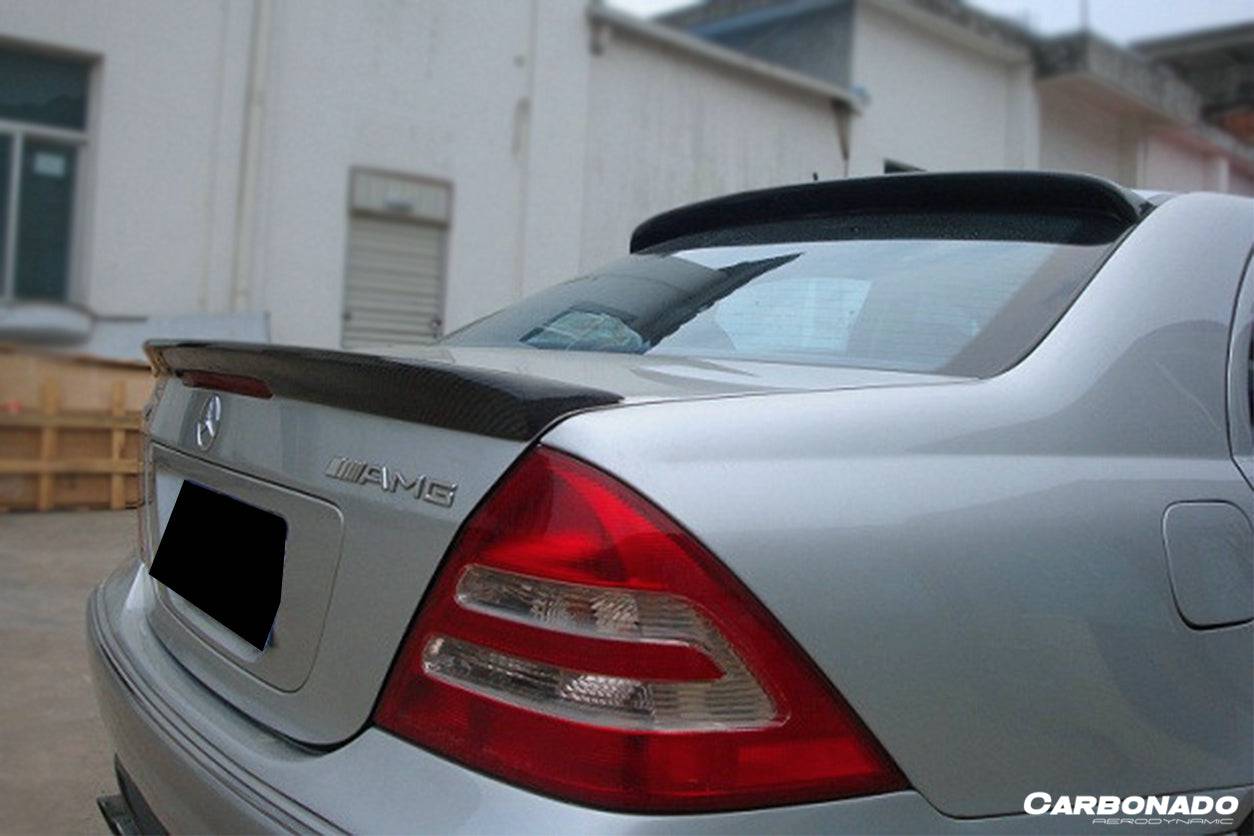 Alerón de maletero estilo BS para Mercedes Benz W203 Clase C Carbonado 2001-2007
