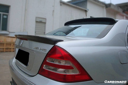 Alerón de maletero estilo BS para Mercedes Benz W203 Clase C Carbonado 2001-2007