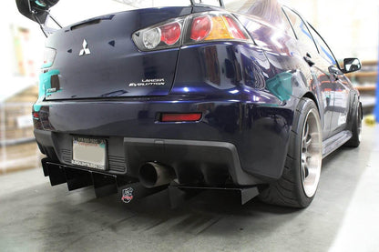 Aeroflow Dynamics 2007-2015 Mitsubishi Evo Rear Diffuser V2