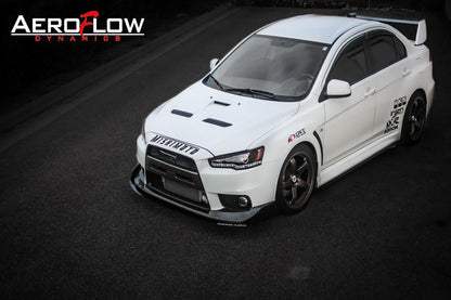 Aeroflow Dynamics 2007-2015 Mitsubishi Evo X Front Splitter V3