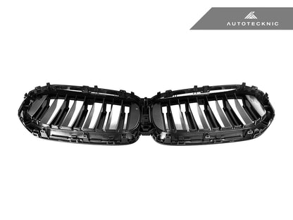 Parrilla delantera AutoTecknic de doble lama en negro brillante - G05 X5 LCI