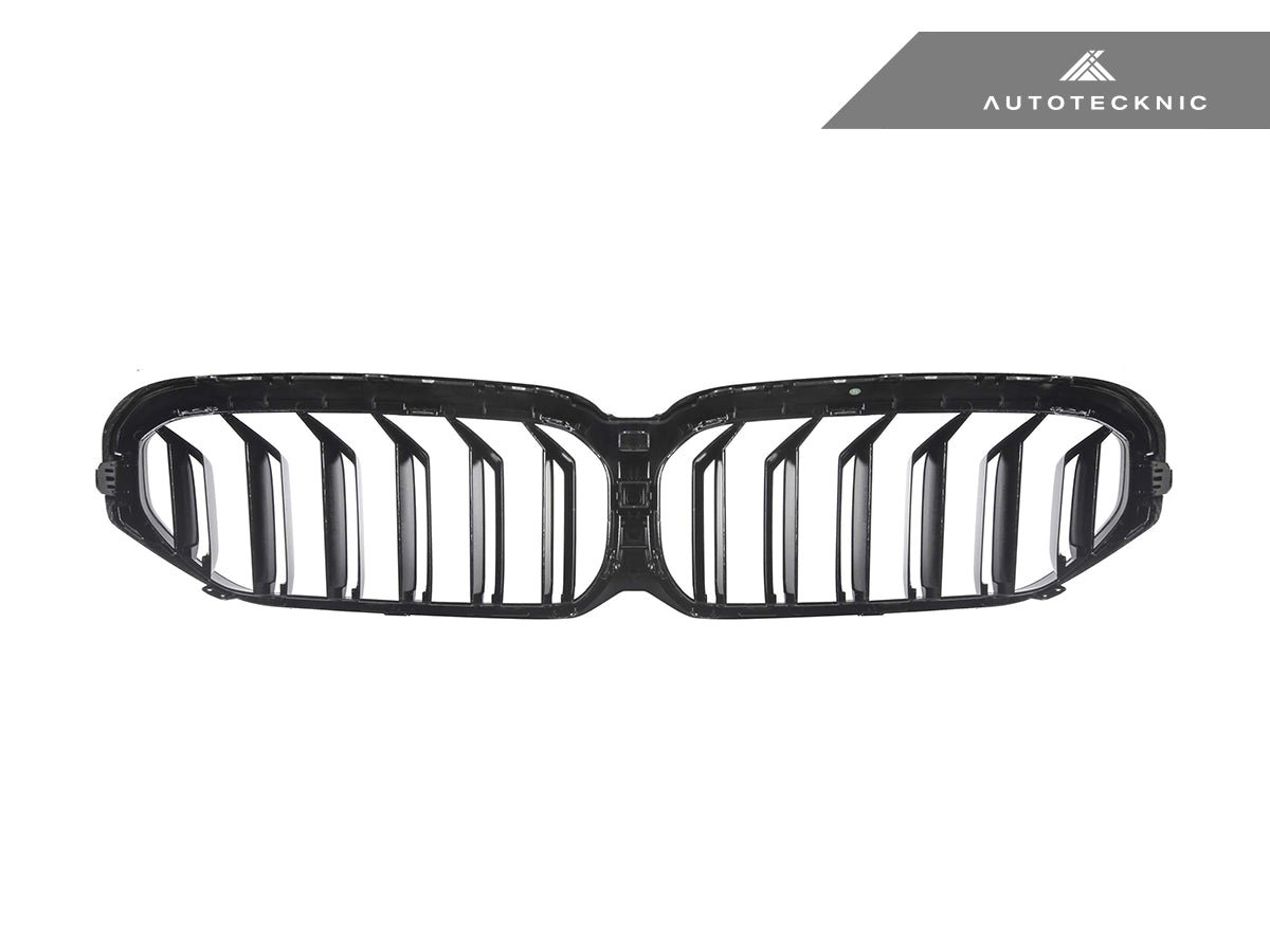 Parrillas delanteras de fibra de carbono seca de doble lama AutoTecknic - Serie 5 LCI G30 (ATK-BM-0898)