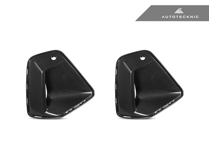 AutoTecknic Dry Carbon Front Bumper Trim Set - G60 5-Series