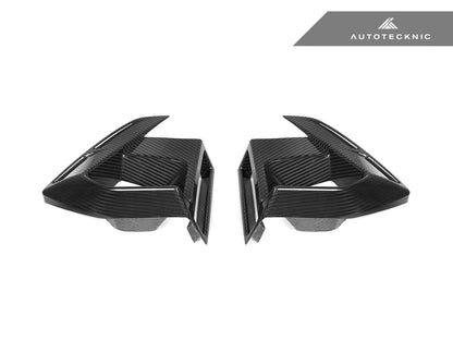 Juego de rejillas de ventilación de carbono seco para parachoques delantero AutoTecknic - F97 X3M LCI | F98 X4M LCI