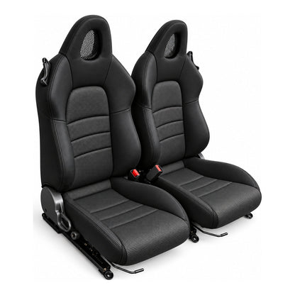 JDMuscle [00-05 S2000] OEM+ Custom Seats (JDM-S2K-SEAT#BSBSB)