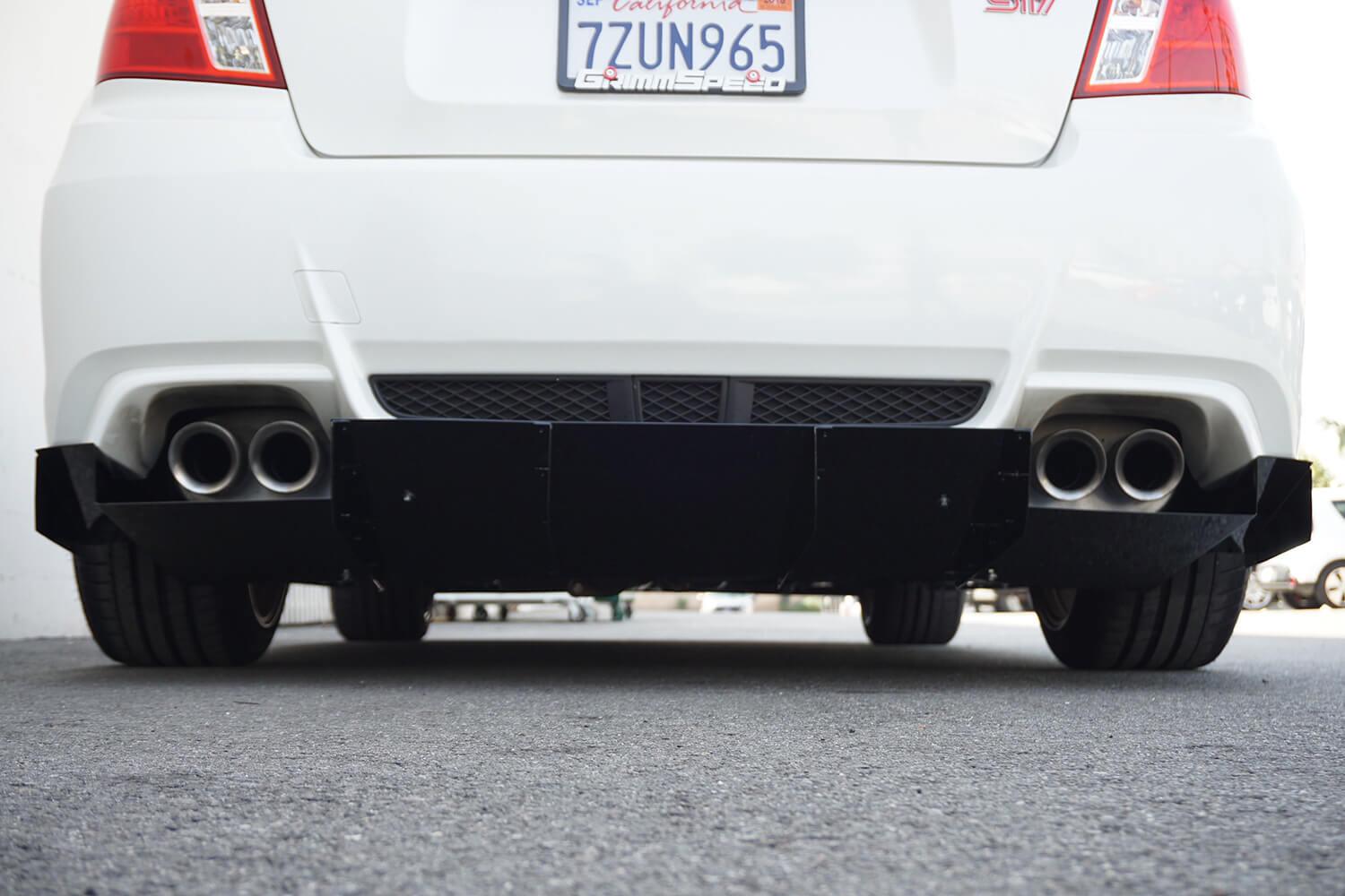 Aeroflow Dynamics Rear Diffuser V2 (2011-2014 Subaru WRX/STI Sedan) - 6