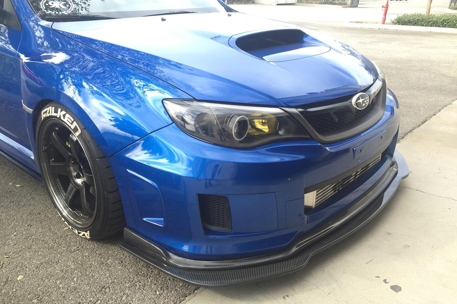 Divisor delantero de fibra de carbono Aeroflow Dynamics para Subaru WRX/STI 2008-2014