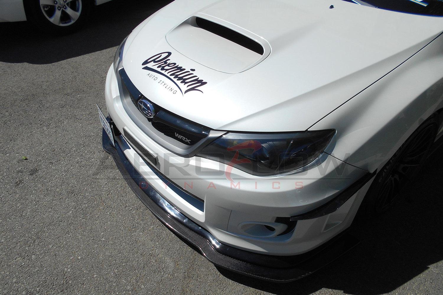 Divisor delantero de fibra de carbono Aeroflow Dynamics para Subaru WRX/STI 2008-2014
