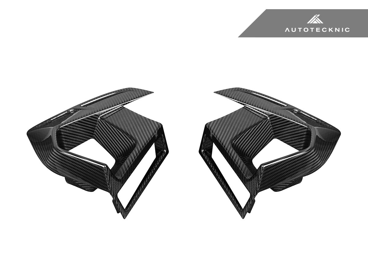 Juego de rejillas de ventilación de carbono seco para parachoques delantero AutoTecknic - F97 X3M LCI | F98 X4M LCI