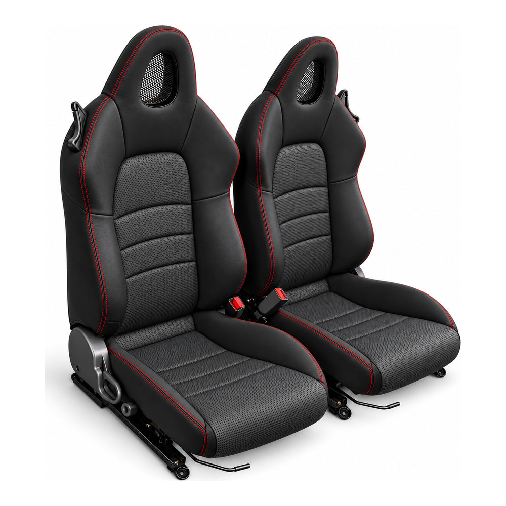 JDMuscle [00-05 S2000] OEM+ Custom Seats (JDM-S2K-SEAT#BSBSB)