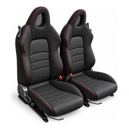 JDMuscle [00-05 S2000] OEM+ Custom Seats (JDM-S2K-SEAT#BSBSB)