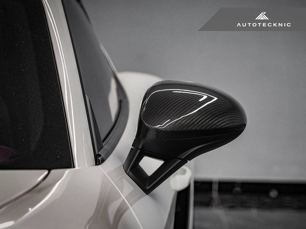 AutoTecknic Replacement Carbon Fiber Mirror Covers - Porsche 718 Cayman | Boxster - 3