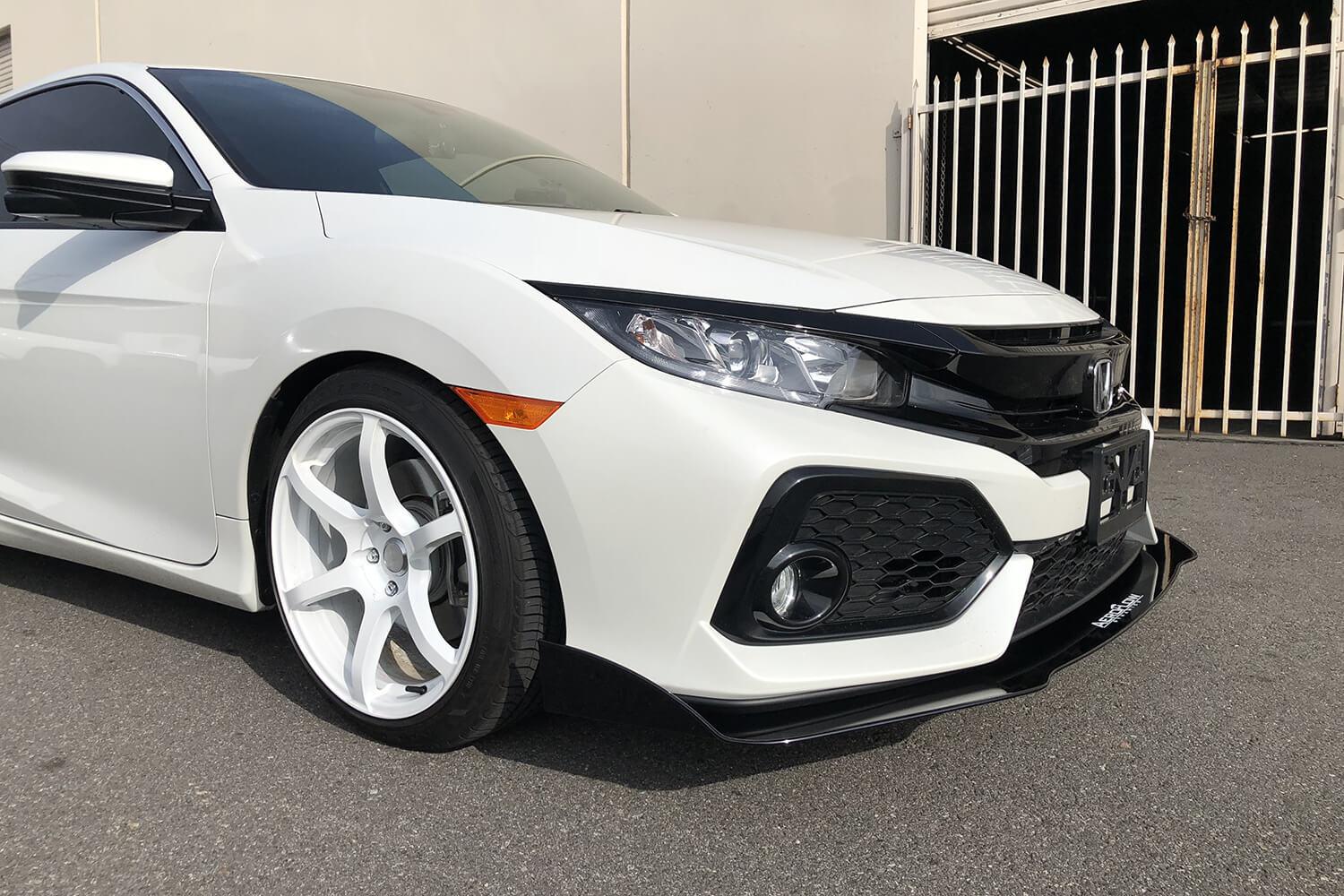 Aeroflow Dynamics Splitter V2 (2017-2021 Honda Civic Hatchback, Si Coupe, Si Sedan)