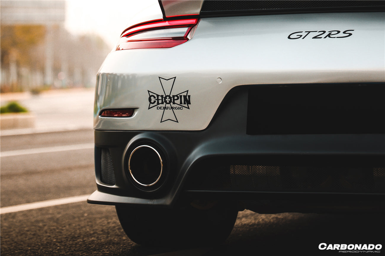 Carbonado 2012-2015 Porsche 911 991.1 Carrera S GT2RS Style Rear Bumper (Need Change 991.2 Tailight)