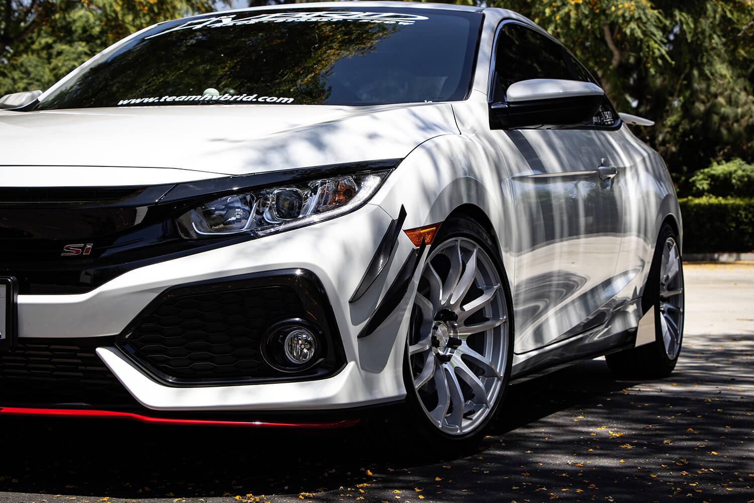 Aeroflow Dynamics V2 Canards (2017-2021 Honda Civic Hatchback, Si Coupe, Si Sedan)