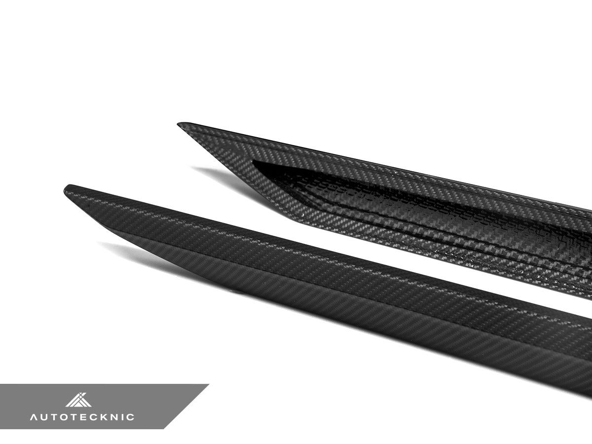 Juego de extensiones de faldones laterales de fibra de carbono seco AutoTecknic - G90/G99 M5