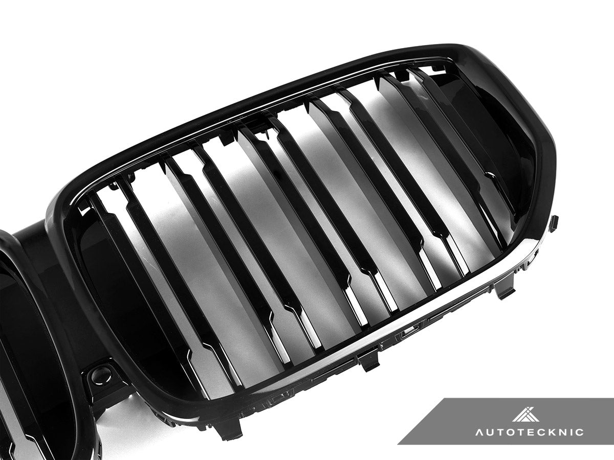Parrilla delantera AutoTecknic de doble lama en negro brillante - G05 X5 LCI