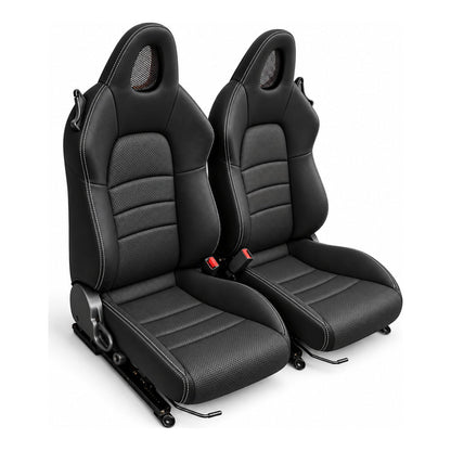 JDMuscle [00-05 S2000] OEM+ Custom Seats (JDM-S2K-SEAT#BSBSB)