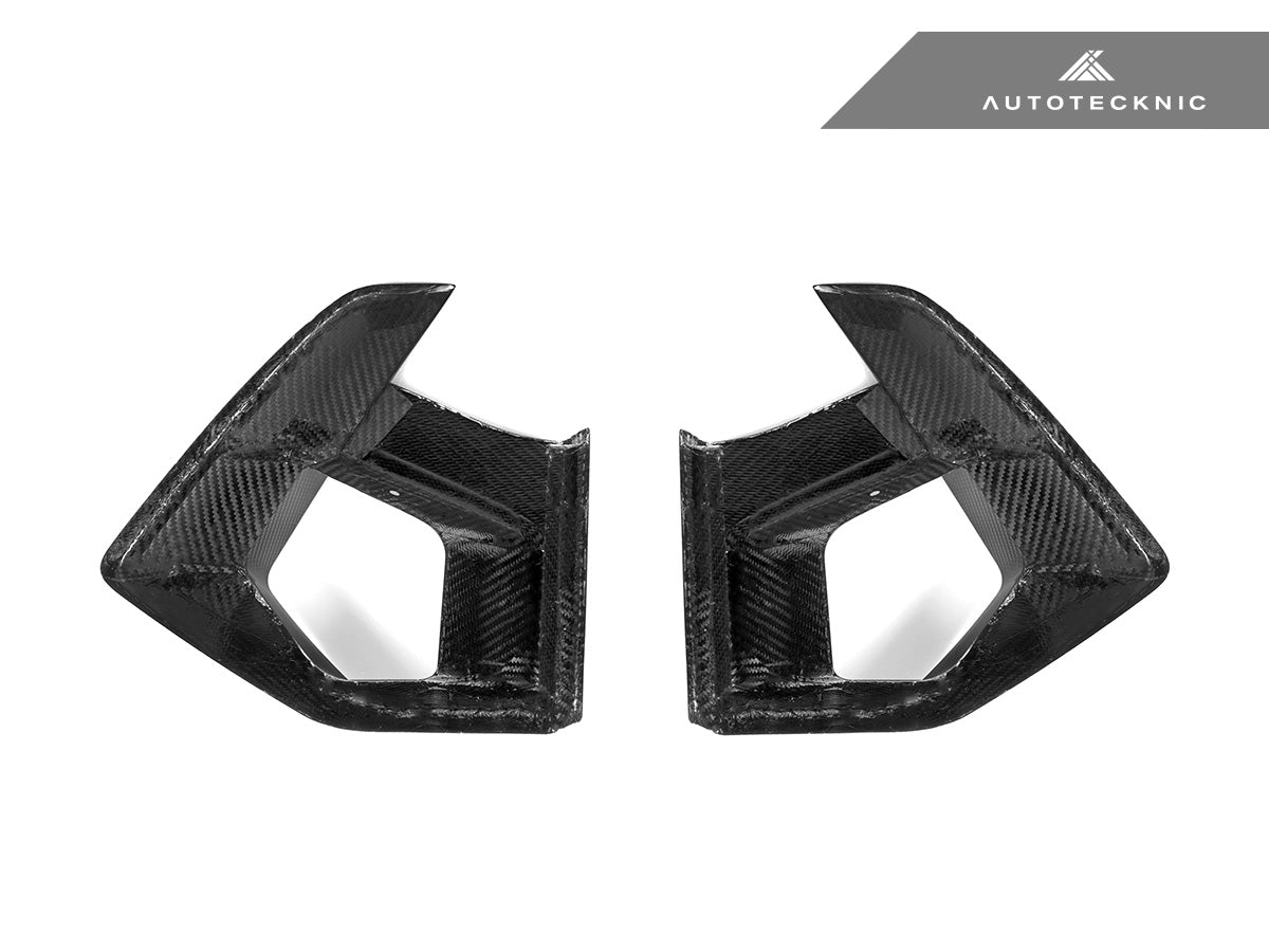 Juego de rejillas de ventilación de carbono seco para parachoques delantero AutoTecknic - F97 X3M LCI | F98 X4M LCI