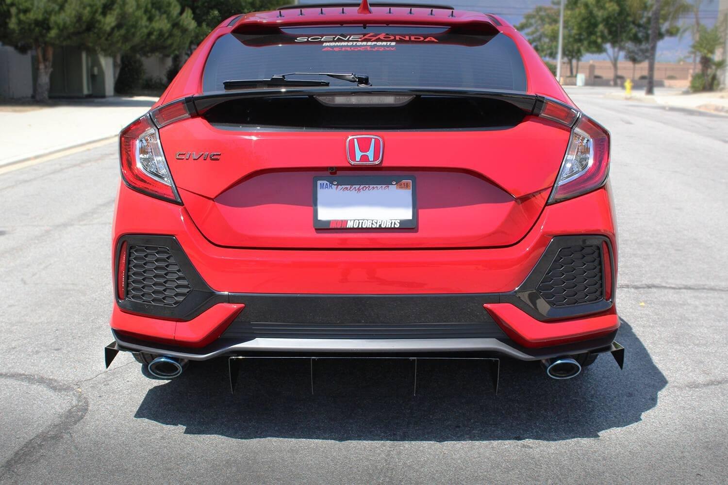 Aeroflow Dynamics Rear Diffuser (2017-2021 Honda Civic Hatch)