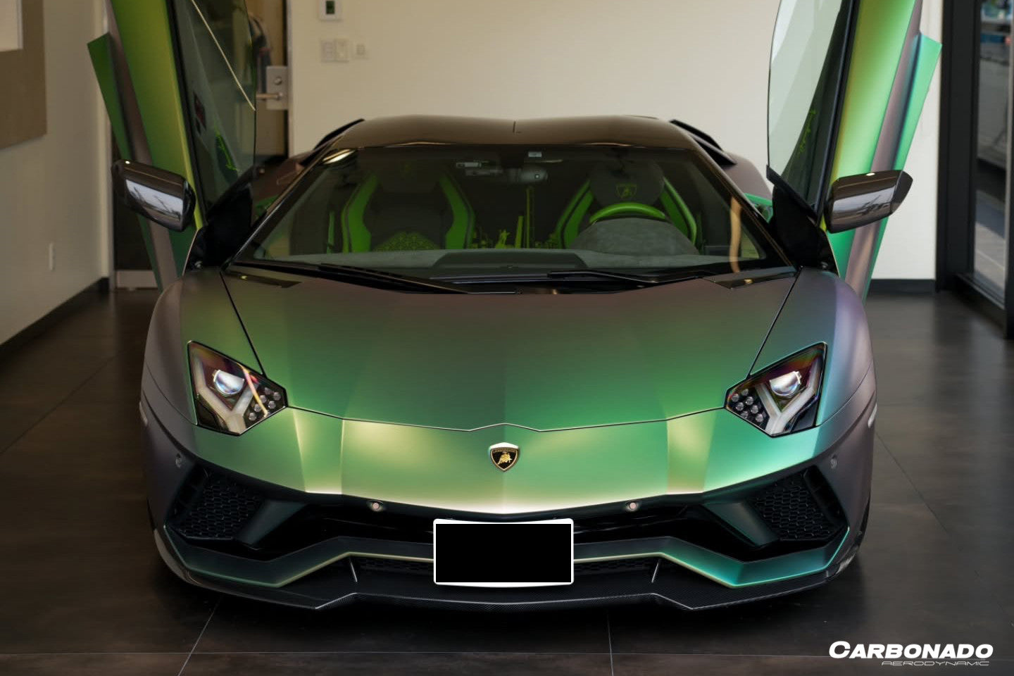 Carbonado Aero Autoclave Carbon Fiber Front Lip Carbonado OEM | 2017-2021 Lamborghini Aventador LP740 Coupe/Roadster