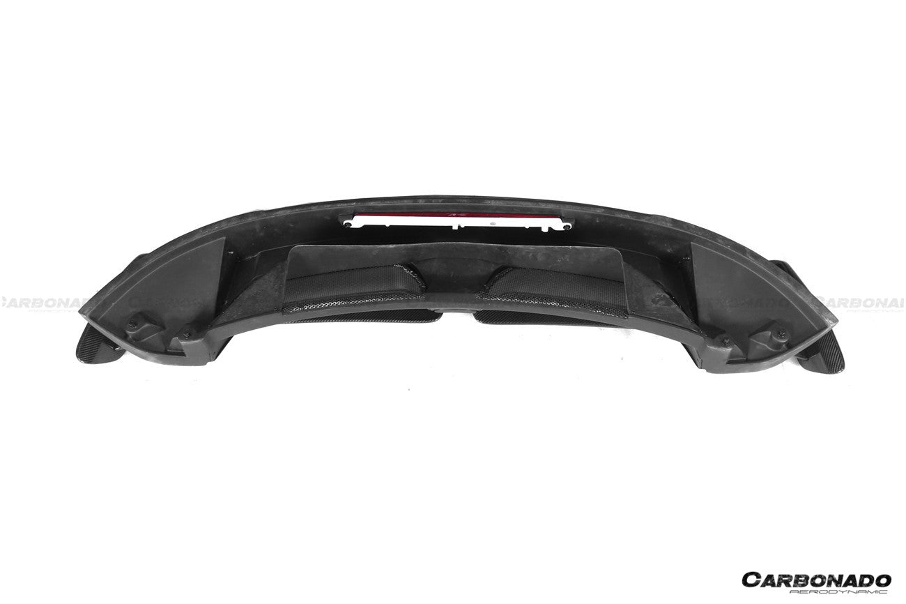 Alerón de maletero estilo TA para Porsche 911 992 Targa Cabriolet Carbonado 2019-2023