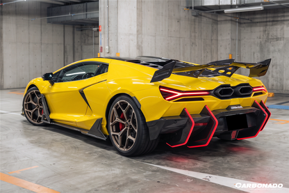 Carbonado Aero BK Style Autoclave Carbon Fiber Side Skirts | 2024-UP Lamborghini Revuelto