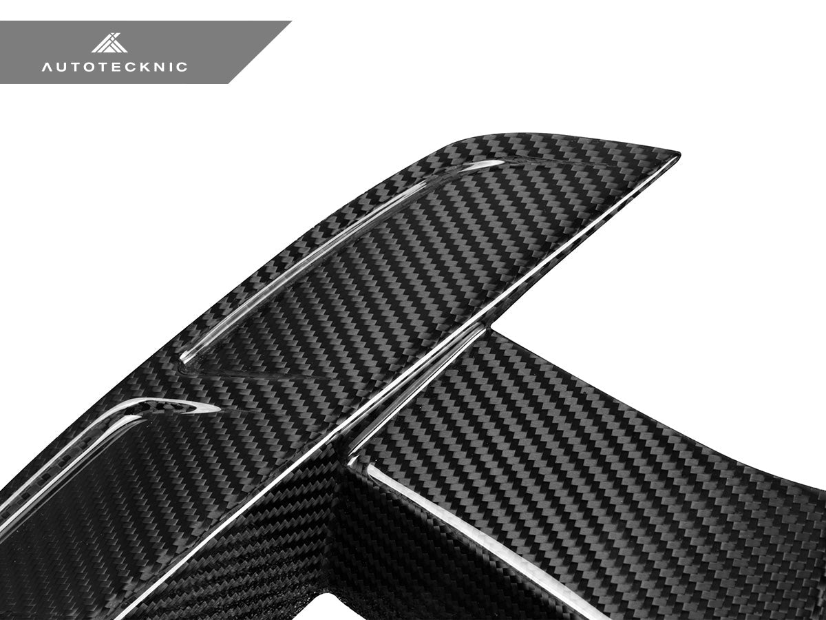 Juego de rejillas de ventilación de carbono seco para parachoques delantero AutoTecknic - F97 X3M LCI | F98 X4M LCI