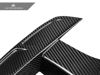 Juego de rejillas de ventilación de carbono seco para parachoques delantero AutoTecknic - F97 X3M LCI | F98 X4M LCI