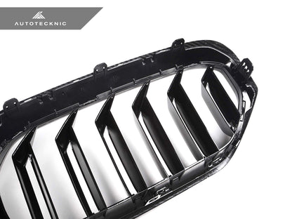 Parrillas delanteras de fibra de carbono seca de doble lama AutoTecknic - Serie 5 LCI G30 (ATK-BM-0898)