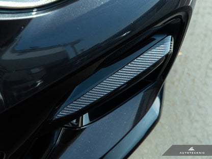 AutoTecknic Carbon Fiber Front Bumper Trim Set - G01 X3 | G02 X4 M40I Pre-LCI