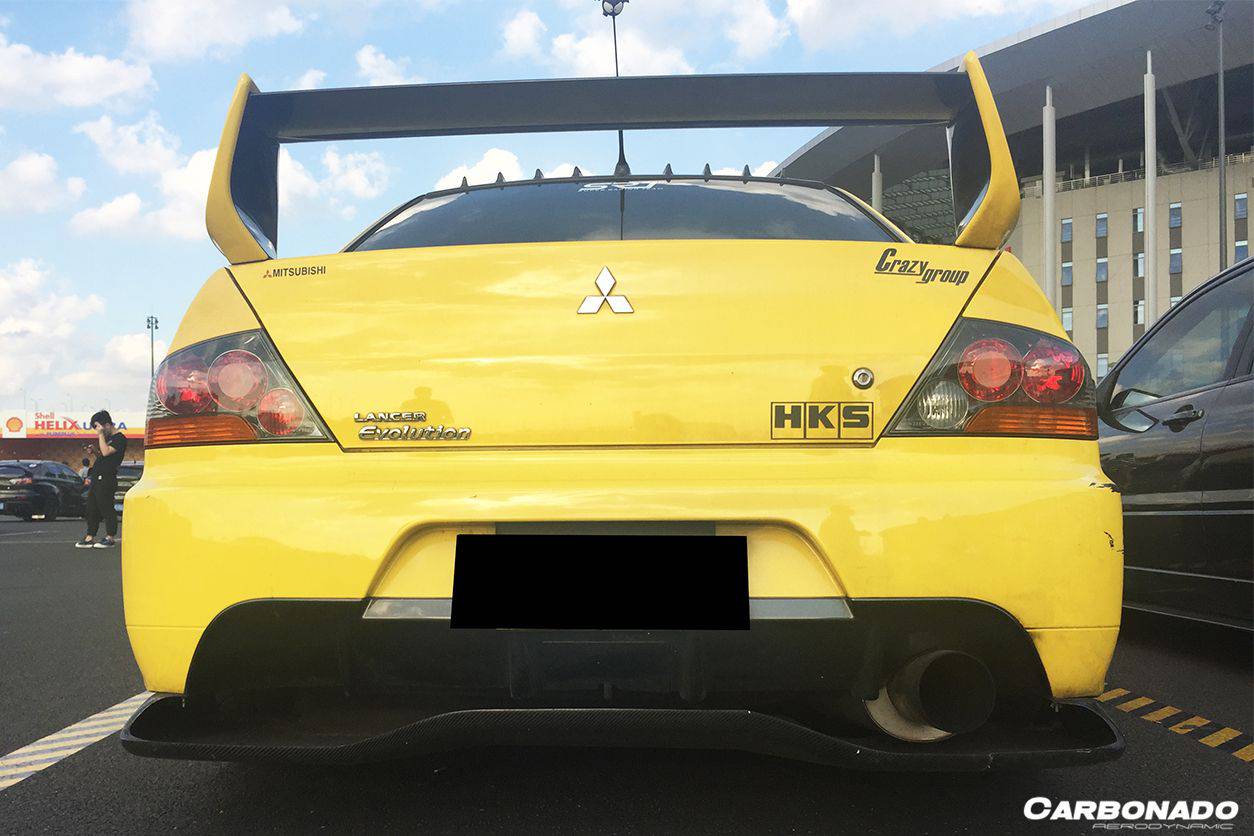 Carbonado VTX Carbon Fiber Rear Diffuser | 2003-2006 Mitsubishi Evo 7/8/9