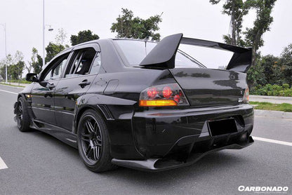 Carbonado VTX Carbon Fiber Rear Diffuser | 2003-2006 Mitsubishi Evo 7/8/9