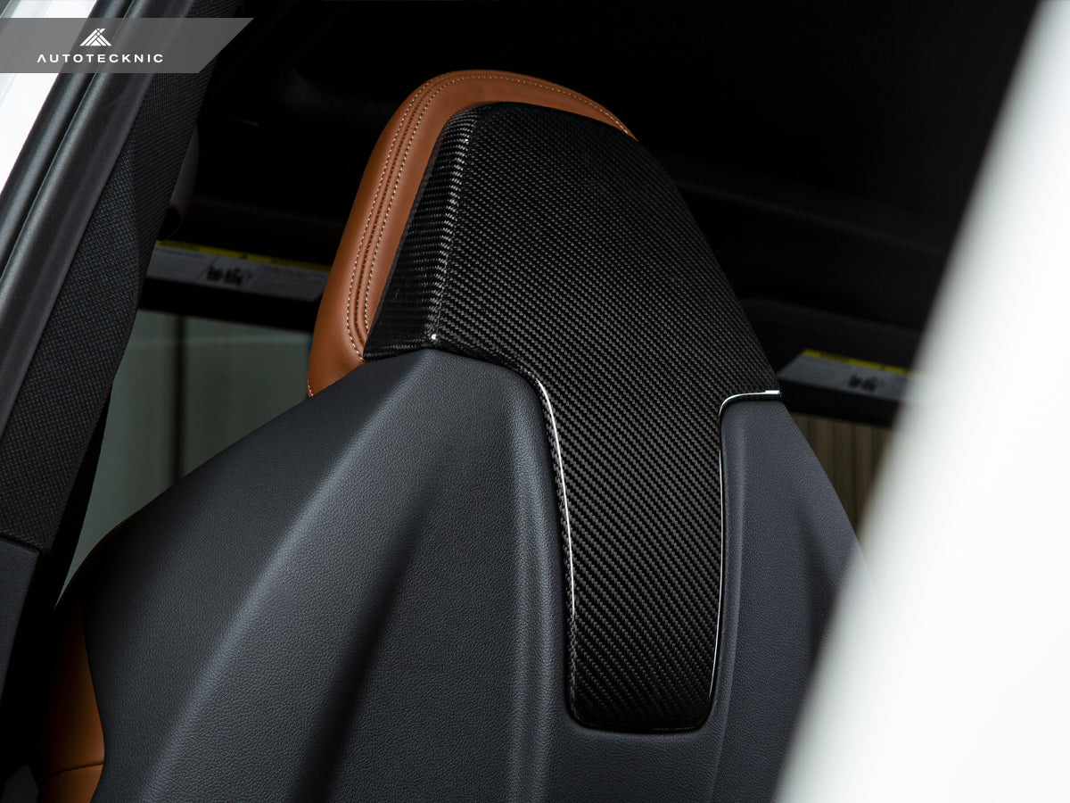 AutoTecknic Dry Carbon Seat Back Cover Set - F97 X3M | F98 X4M
