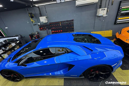 Carbonado Aero Autoclave Carbon Fiber Rear Side Scoops Carbonado Oem | 2017-2021 Lamborghini Aventador LP740 Coupe