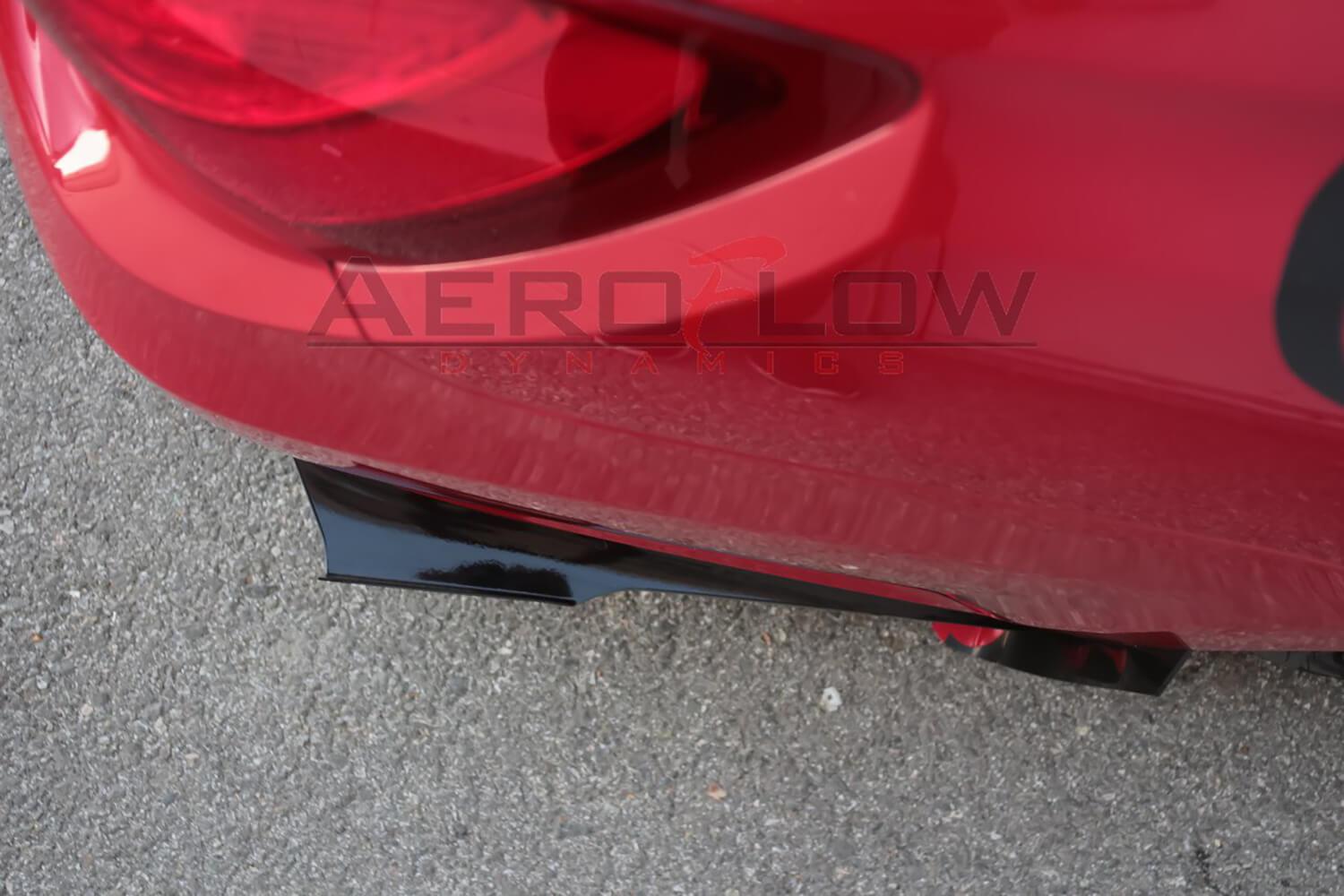 Extensión de faldón trasero Aeroflow Dynamics para Subaru WRX/STI 2008-2014 (V2) (Sedán)