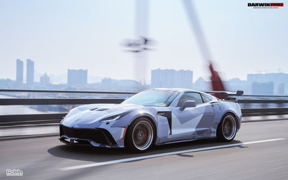Parachoques delantero DarwinPRO 2013-2017 Corvette C7 Z51 estilo BKSS