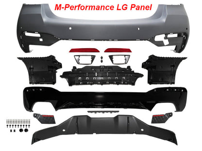 Parachoques trasero con cubiertas PDC para BMW G30 LCI 2021-2023 de Innovative Motorsports 