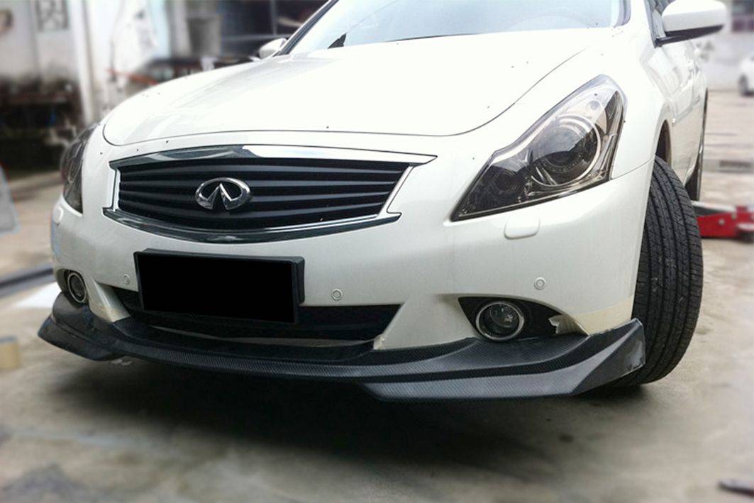Borde delantero estilo JP para Infiniti G25 G37 Sedán Carbonado 2010-2013
