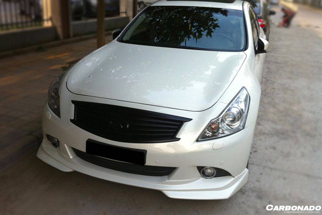 Borde delantero estilo JP para Infiniti G25 G37 Sedán Carbonado 2010-2013