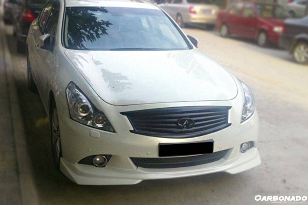 Borde delantero estilo JP para Infiniti G25 G37 Sedán Carbonado 2010-2013
