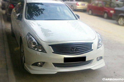 Borde delantero estilo JP para Infiniti G25 G37 Sedán Carbonado 2010-2013