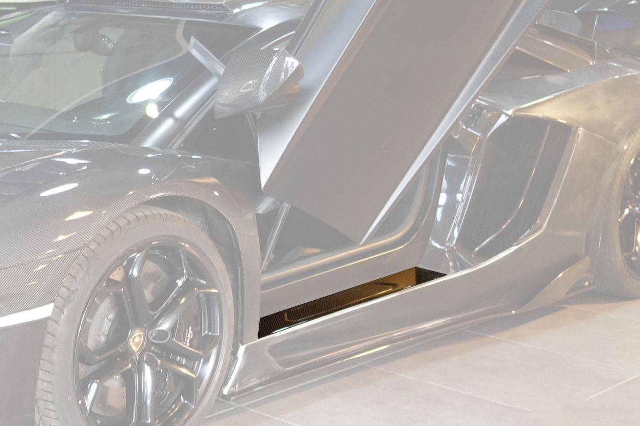 Tapas de placa de puerta de fibra de carbono estilo OEM para Lamborghini Aventador LP700 Coupé Roadster Carbonado 2011-2016