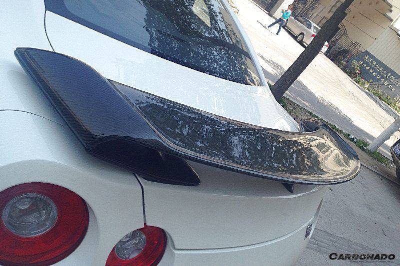 Alerón de maletero de fibra de carbono estilo OEM para Nissan GTR R35 CBA, DBA y EBA (2008-2023)