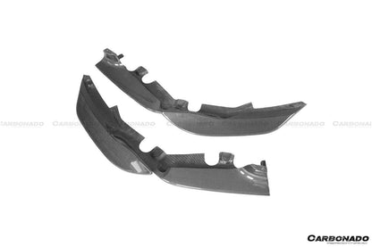 Carbonado 2018-2022 Ferrari 488 Pista OEM Style Carbon Fiber Front Bumper Side Splitter